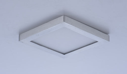 Wafer 4.5" Square LED Flush Mount in Satin Nickel