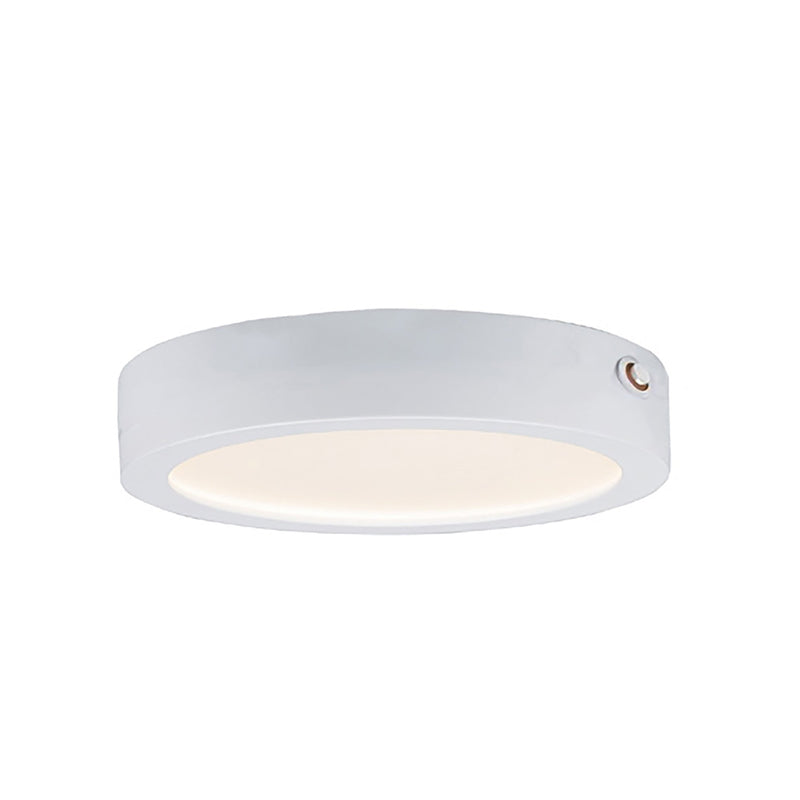 Wafer 7" Round LED Flush Mount with Emergency Backup in White