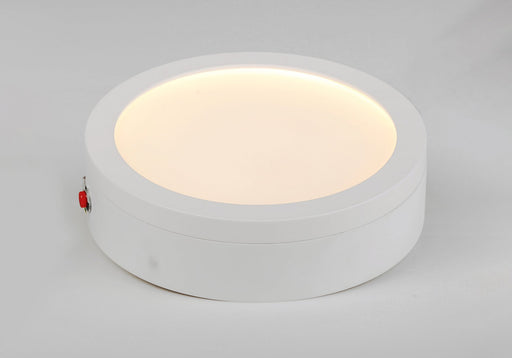 Wafer 7" Round LED Flush Mount with Emergency Backup in White