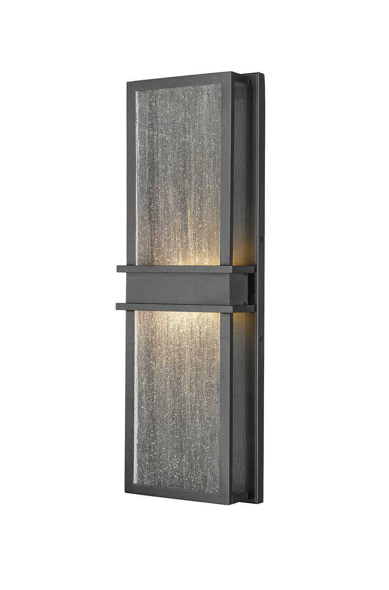 Eclipse 2 Light 8" Outdoor Wall Light in Black