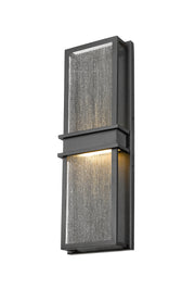 Eclipse 2 Light 8" Outdoor Wall Light in Black