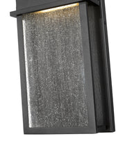 Eclipse 2 Light 8" Outdoor Wall Light in Black