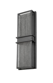 Eclipse 2 Light 8" Outdoor Wall Light in Black
