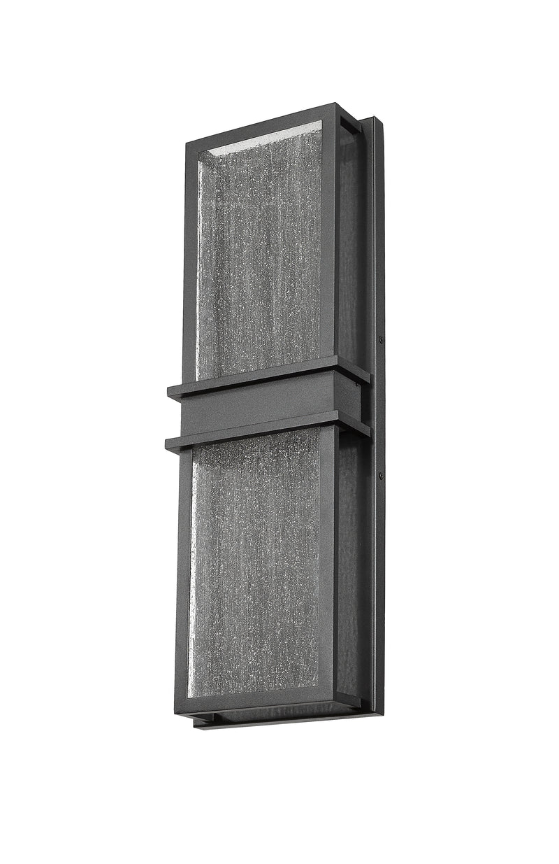 Eclipse 2 Light 8" Outdoor Wall Light in Black