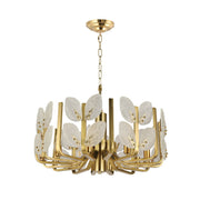 Brass Tax 8-Light 26" Chandelier in Satin Brass