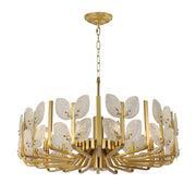 Brass Tax 11-Light 35.4" Chandelier in Satin Brass