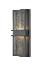 Eclipse 2 Light 7" Outdoor Wall Light in Black