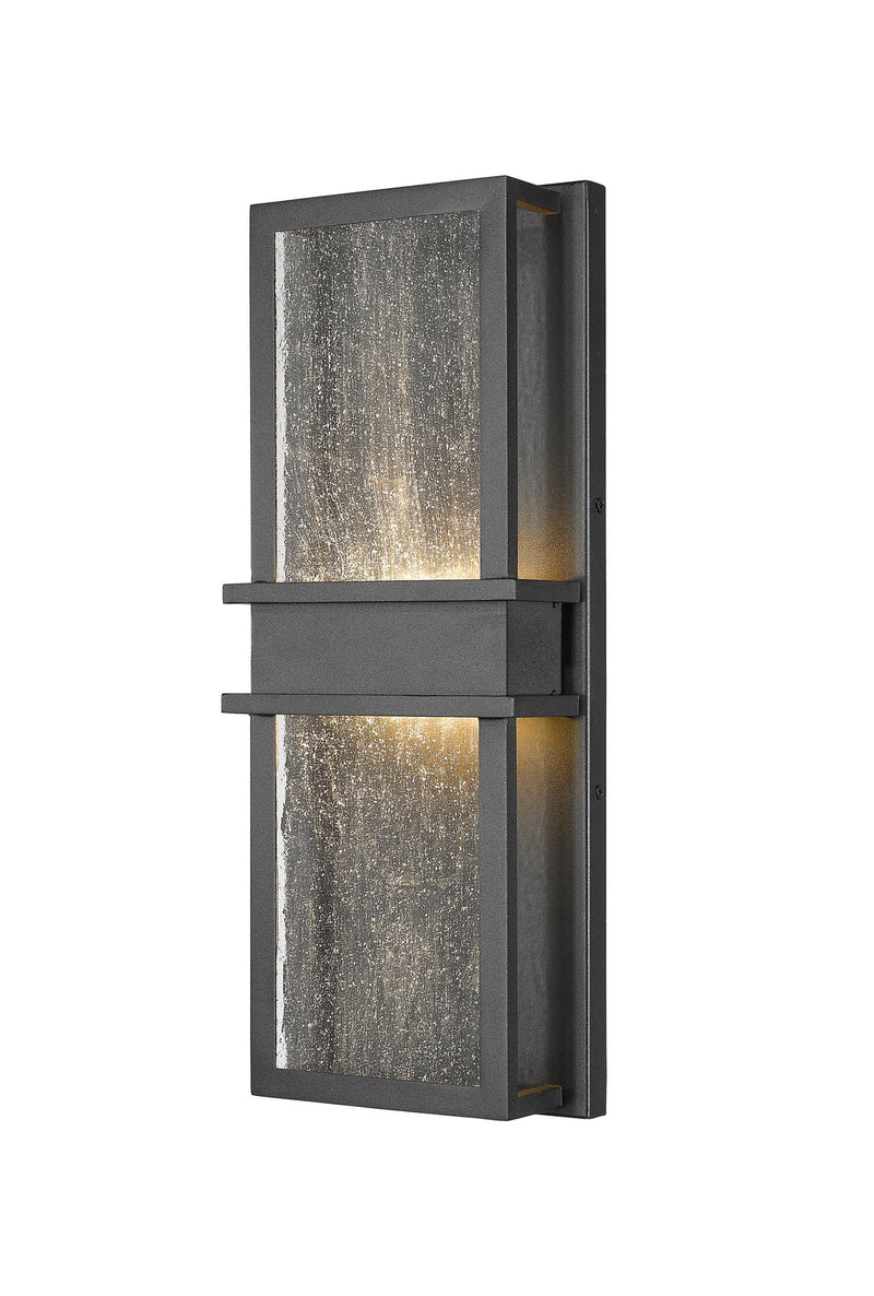 Eclipse 2 Light 7" Outdoor Wall Light in Black