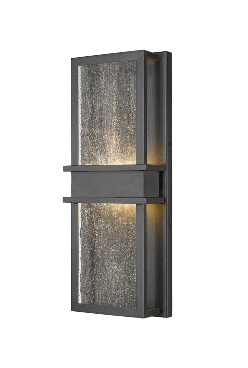 Eclipse 2 Light 7" Outdoor Wall Light in Black