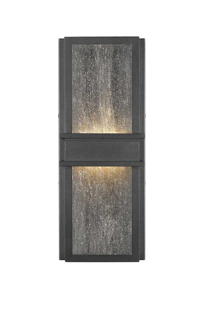 Eclipse 2 Light 7" Outdoor Wall Light in Black