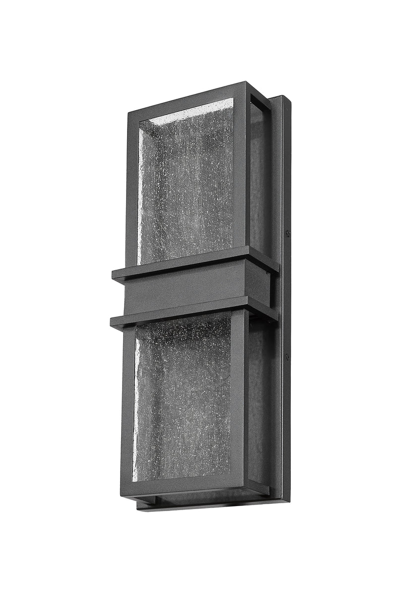 Eclipse 2 Light 7" Outdoor Wall Light in Black