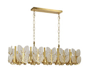Brass Tax 12-Light 47.2" Linear Pendant in Satin Brass