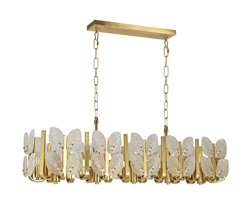 Brass Tax 12-Light 47.2" Linear Pendant in Satin Brass