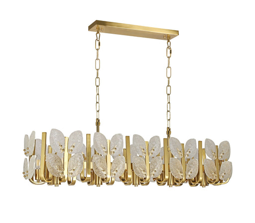Brass Tax 12-Light 47.2" Linear Pendant in Satin Brass