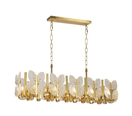 Brass Tax 12-Light 47.2" Linear Pendant in Satin Brass