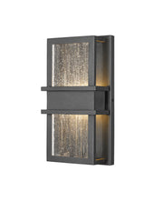 Eclipse 2 Light 6.25" Outdoor Wall Light in Black