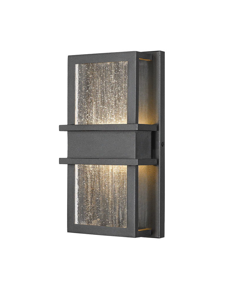 Eclipse 2 Light 6.25" Outdoor Wall Light in Black