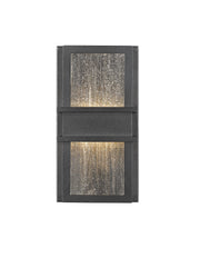 Eclipse 2 Light 6.25" Outdoor Wall Light in Black