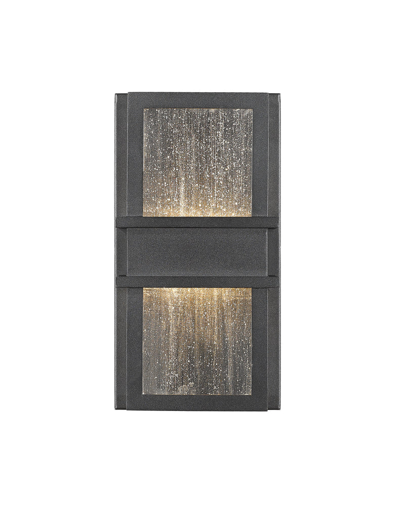 Eclipse 2 Light 6.25" Outdoor Wall Light in Black