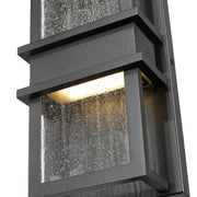 Eclipse 2 Light 6.25" Outdoor Wall Light in Black