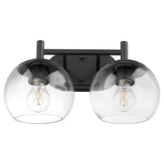 Lyon 2 Light Vanity Light in Matte Black