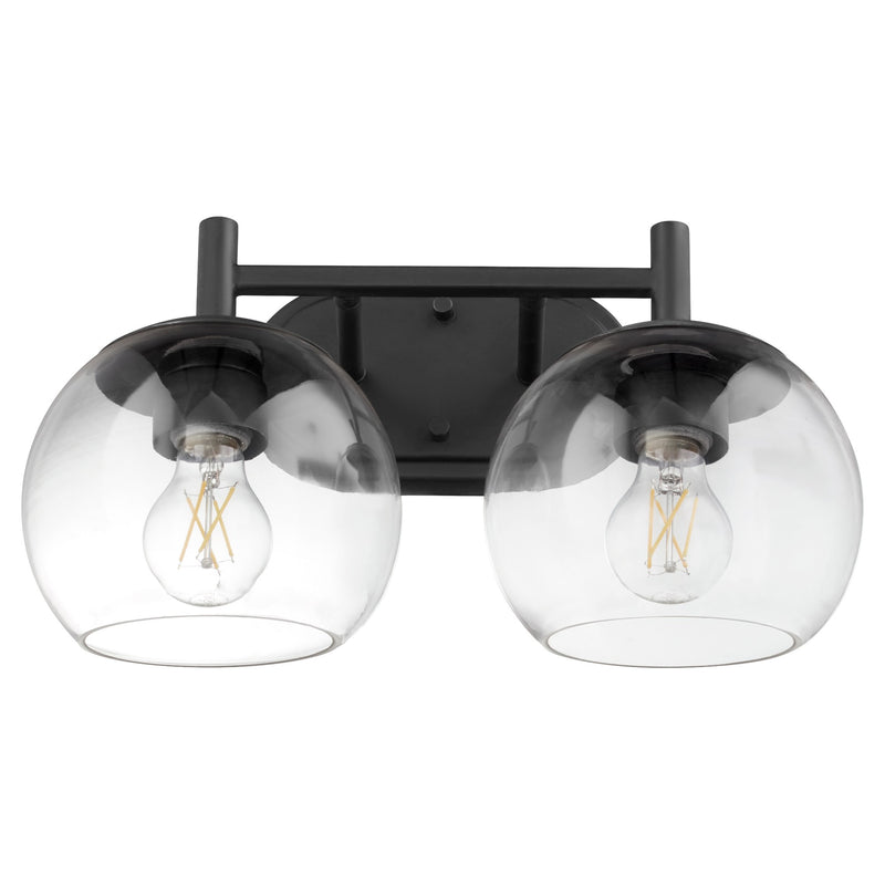 Lyon 2 Light Vanity Light in Matte Black