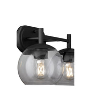 Lyon 2 Light Vanity Light in Matte Black