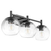Lyon 3 Light Vanity Light in Matte Black