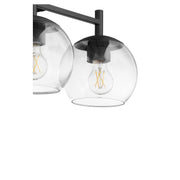 Lyon 3 Light Vanity Light in Matte Black