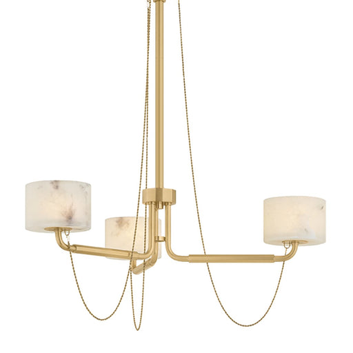 Bunda 3-Light Chandelier in Vintage Brass
