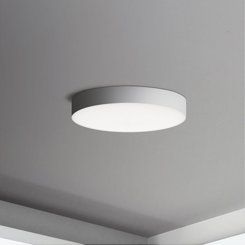 Trim 5" Round LED Flush Mount 0-10V Dimming in White