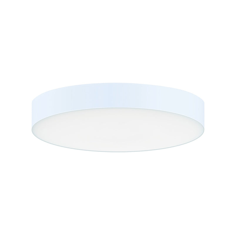 Trim 5" Round LED Flush Mount 0-10V Dimming in White
