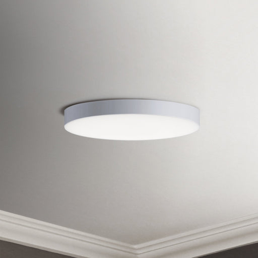 Trim 7" Round LED Flush Mount 0-10V Dimming in White