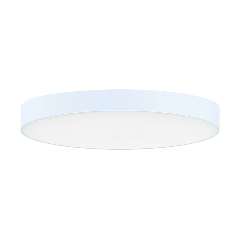 Trim 7" Round LED Flush Mount 0-10V Dimming in White