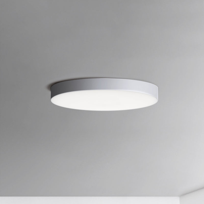 Trim 7" Round LED Flush Mount 0-10V Dimming in White