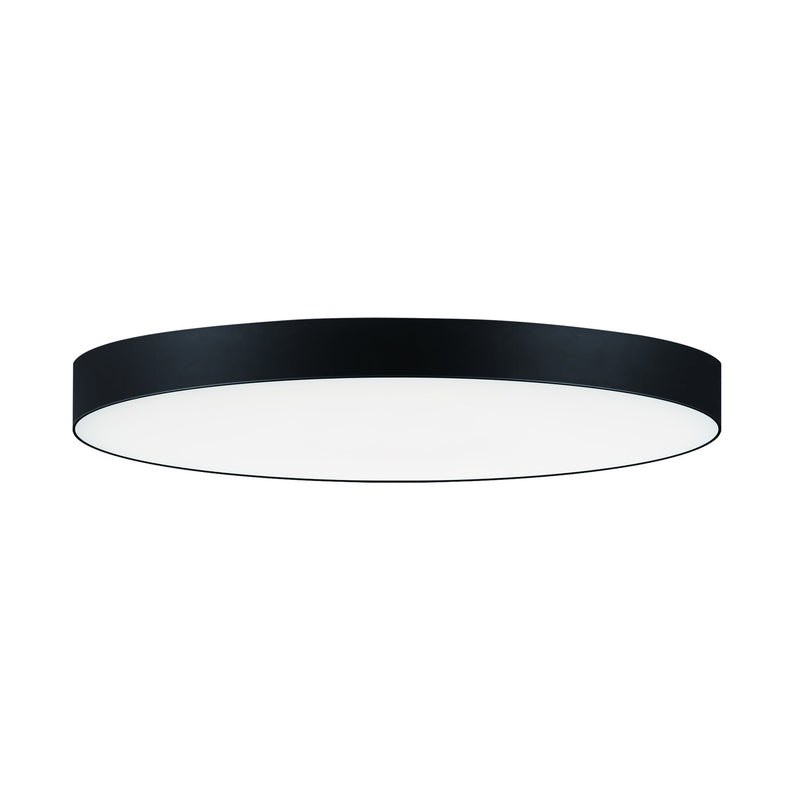 Trim 9" Round LED Flush Mount 0-10V Dimming in Black