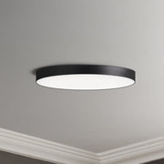 Trim 9" Round LED Flush Mount 0-10V Dimming in Black