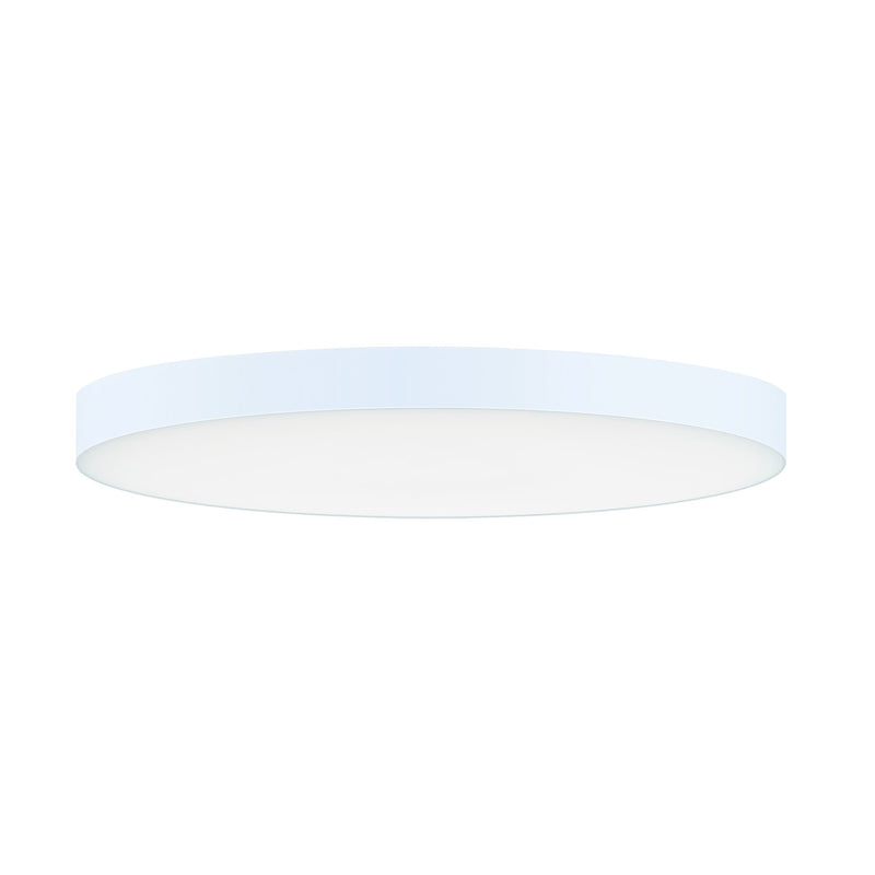 Trim 9" Round LED Flush Mount 0-10V Dimming in White