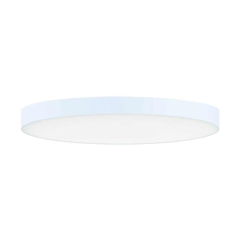 Trim 9" Round LED Flush Mount 0-10V Dimming in White