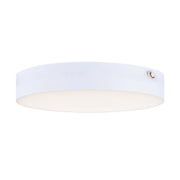 Trim 7" Round LED Flush Mount with Emergency Backup in White