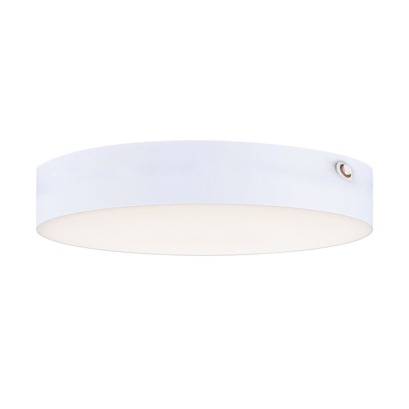 Trim 7" Round LED Flush Mount with Emergency Backup in White