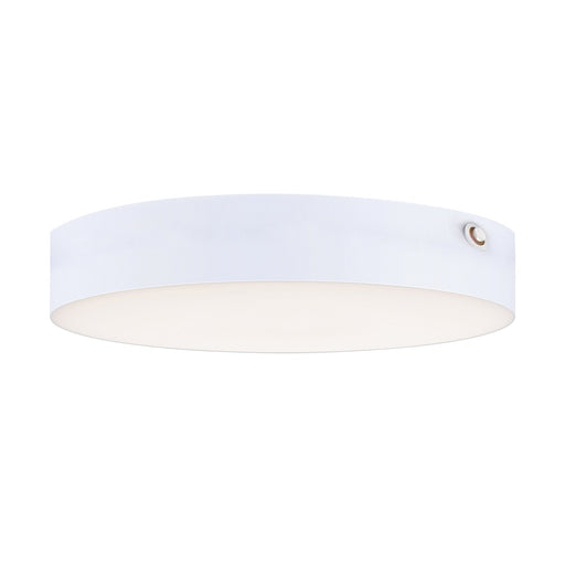 Trim 7" Round LED Flush Mount with Emergency Backup in White