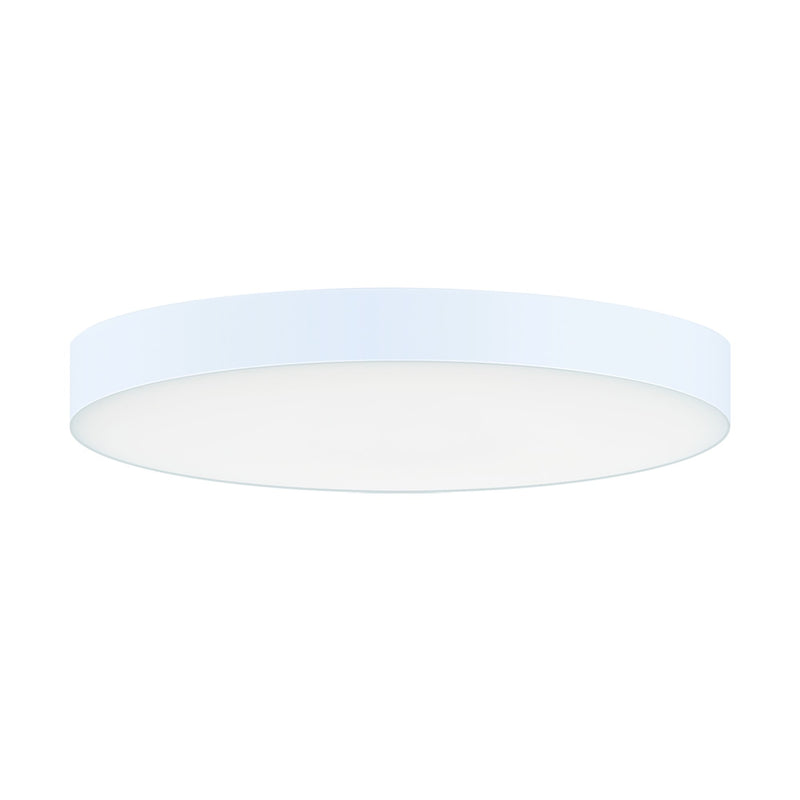 Trim 7" Round LED Flush Mount with Emergency Backup in White