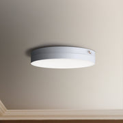 Trim 7" Round LED Flush Mount with Emergency Backup in White