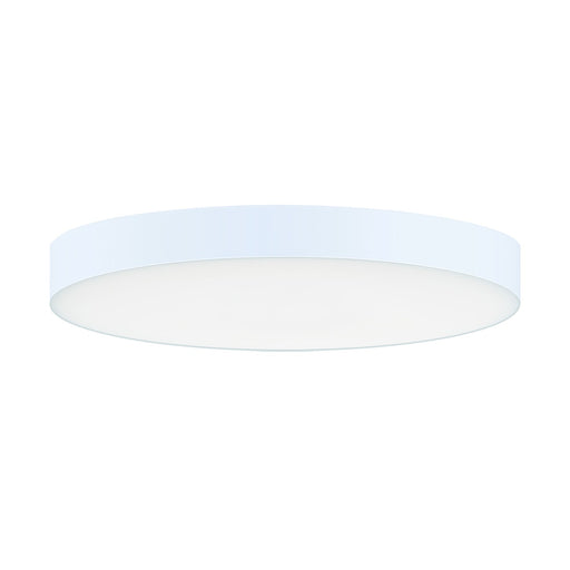 Trim 7" Round LED Flush Mount with Emergency Backup in White