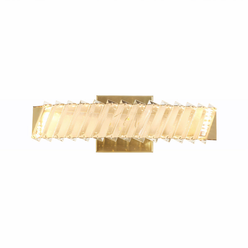 Golden Ratio 13.8" LED Bath Sconce in Satin Gold