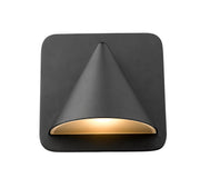 Obelisk 1 Light 6.25" Outdoor Wall Light in Black