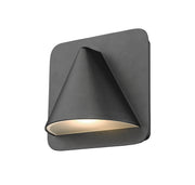 Obelisk 1 Light 6.25" Outdoor Wall Light in Black