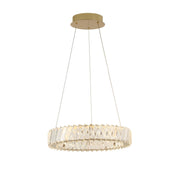 Golden Ratio 15.7" LED Pendant in Satin Gold