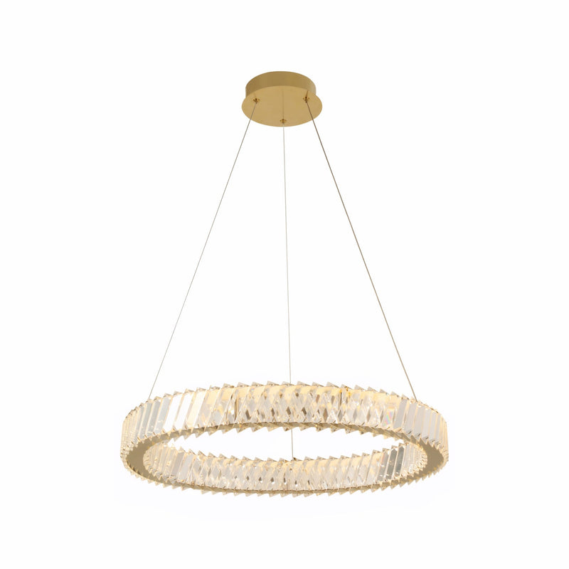 Golden Ratio 23.6" LED Pendant in Satin Gold